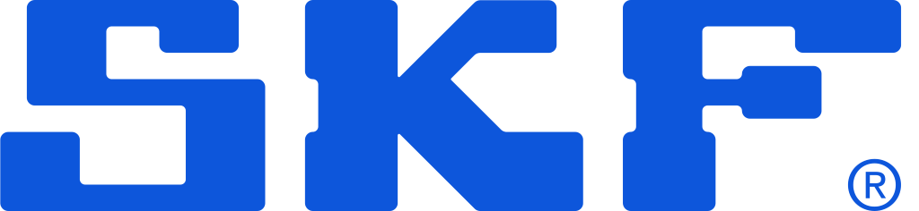 SKF logo, white, .png