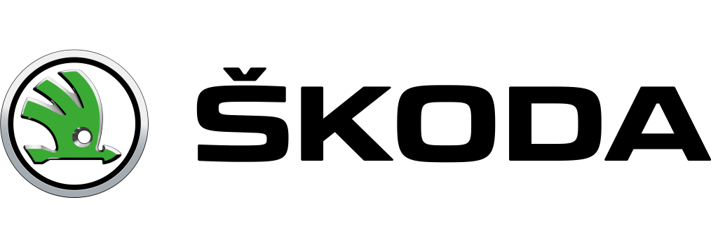 Skoda logo, white, .png