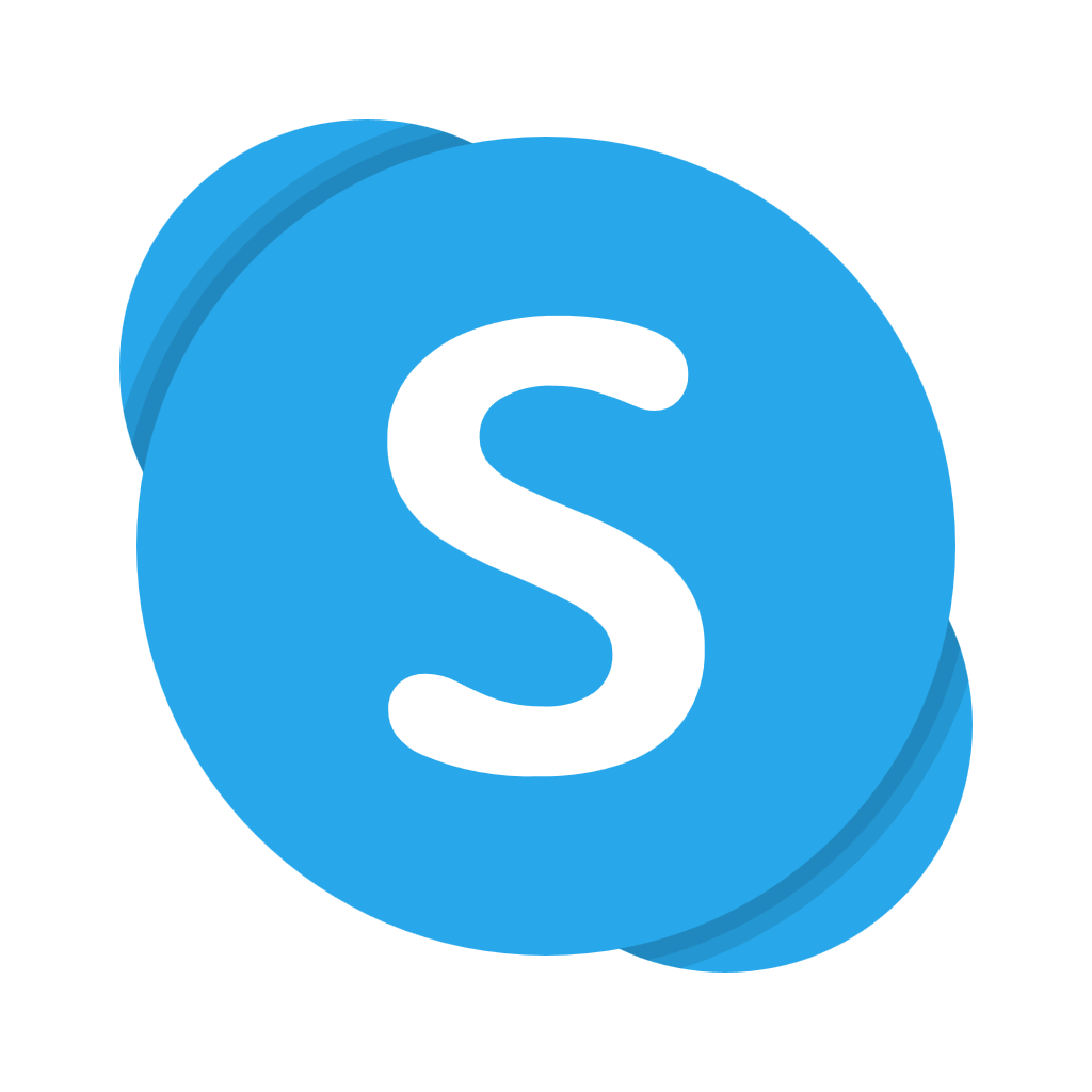 Skype logo, transparent, .png