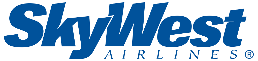 SkyWest Airlines logo, .png, white