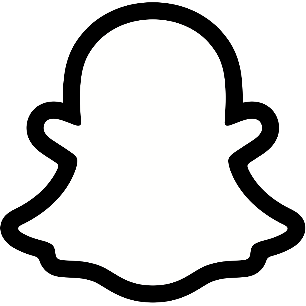 Snapchat logo, logotype, white, .png