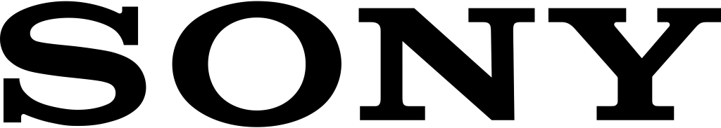 Sony logo, .png, black-white