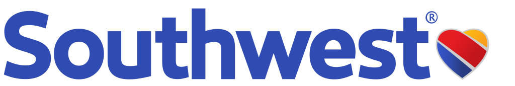 Southwest Airlines logo, .png, white