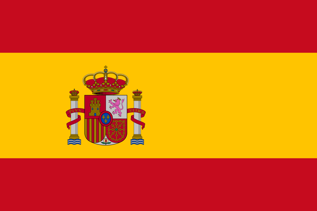 Spain flag, transparent, .png