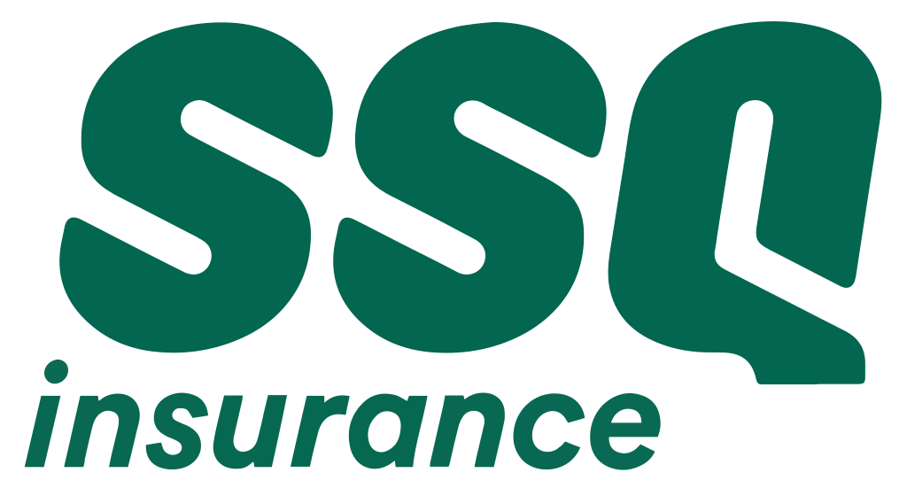 SSQ Insurance logo, .png, white