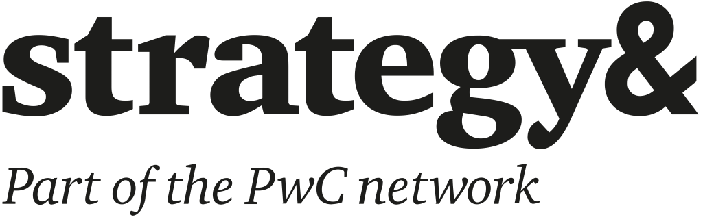 Strategy& logo, white (part of PwC)