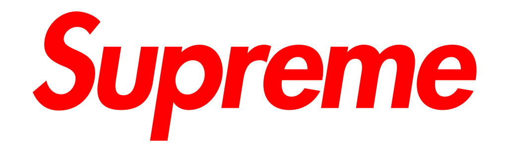 Supreme logo, .png, red