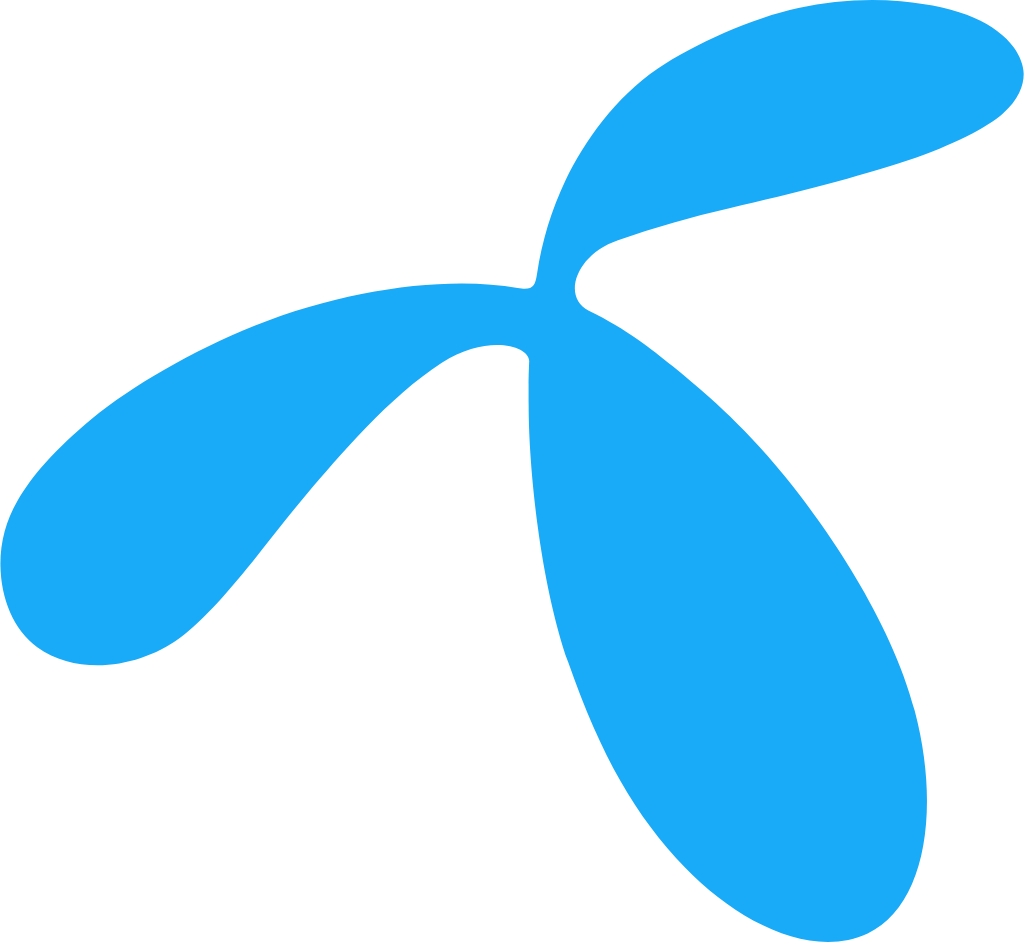 Telenor logo, icon, transparent, .png