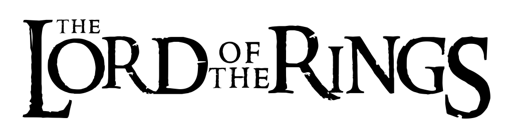 The Lord of the Rings logo, white, .png