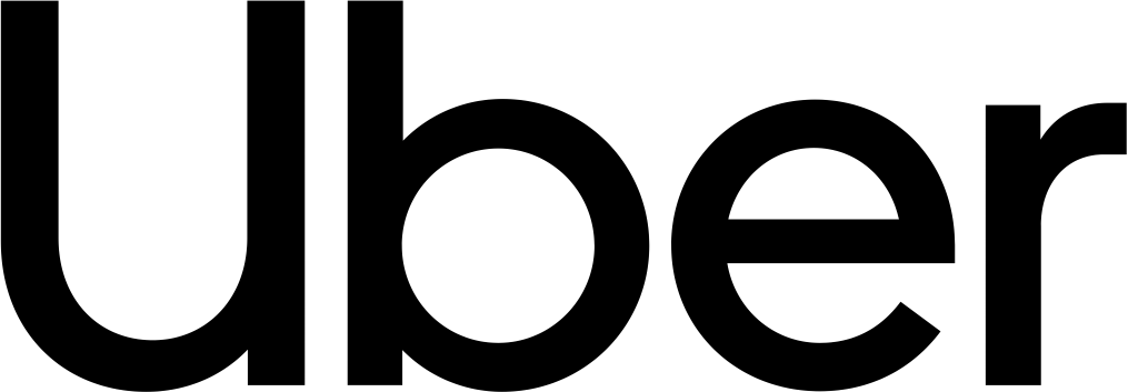 Uber logo, wordmark, white, png