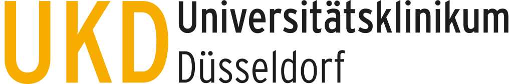 UKD Universitätsklinikum Düsseldorf) logo, white, .png