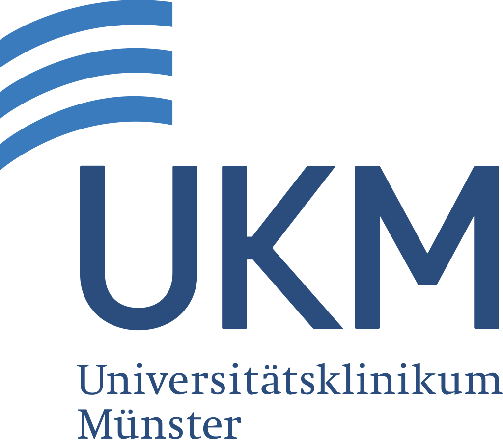UKM (Universitätsklinikum Münster) logo, white