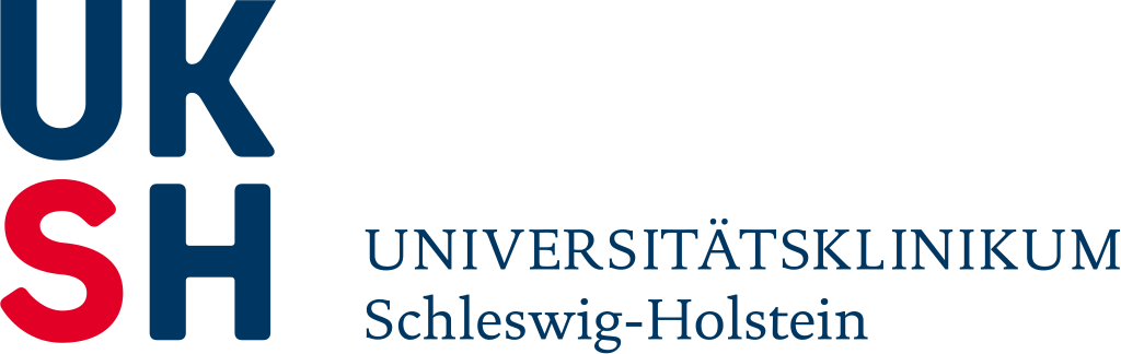 UKSH (Universitätsklinikum Schleswig-Holstein) logo, white