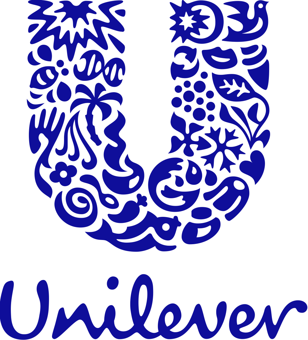 Unilever logo, white, .png