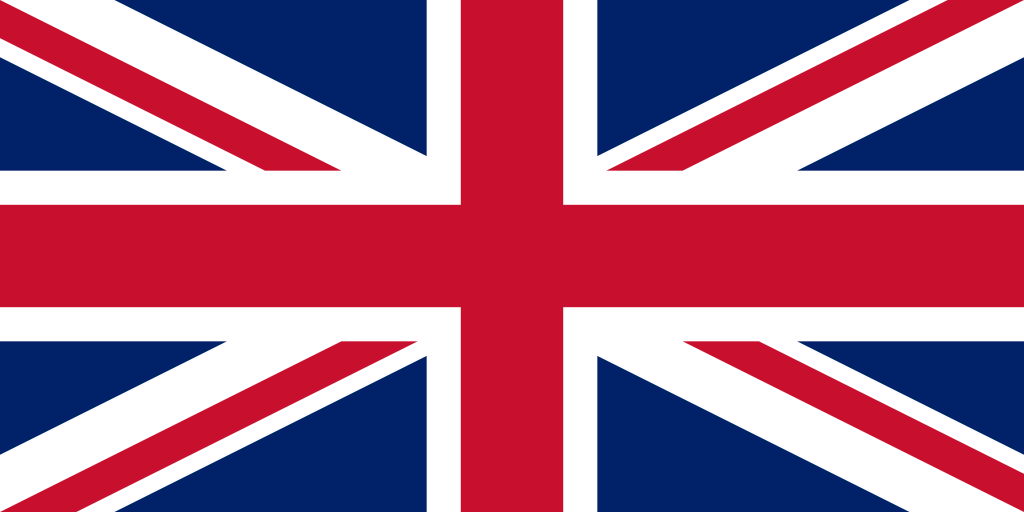 United Kingdom (British, UK) flag, transparent, .png