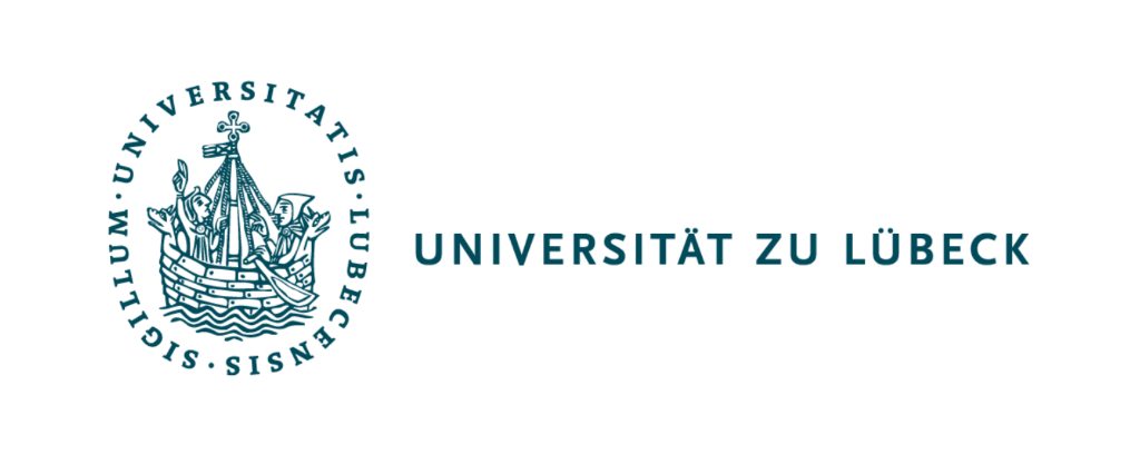 Universität zu Lübeck logo, white