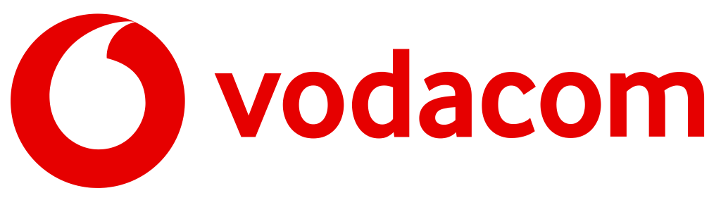 Vodacom logo, white, .png