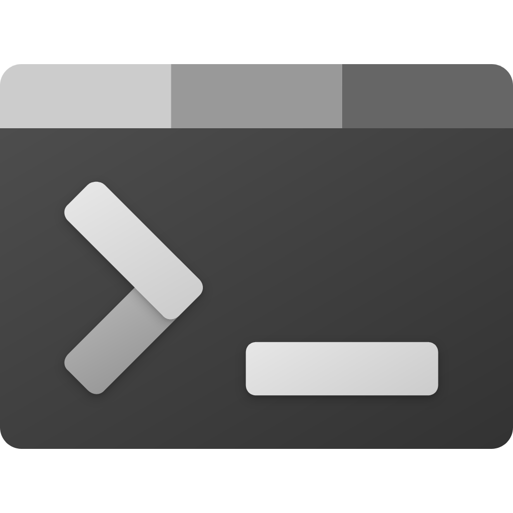Windows Terminal icon, logo, transparent, png