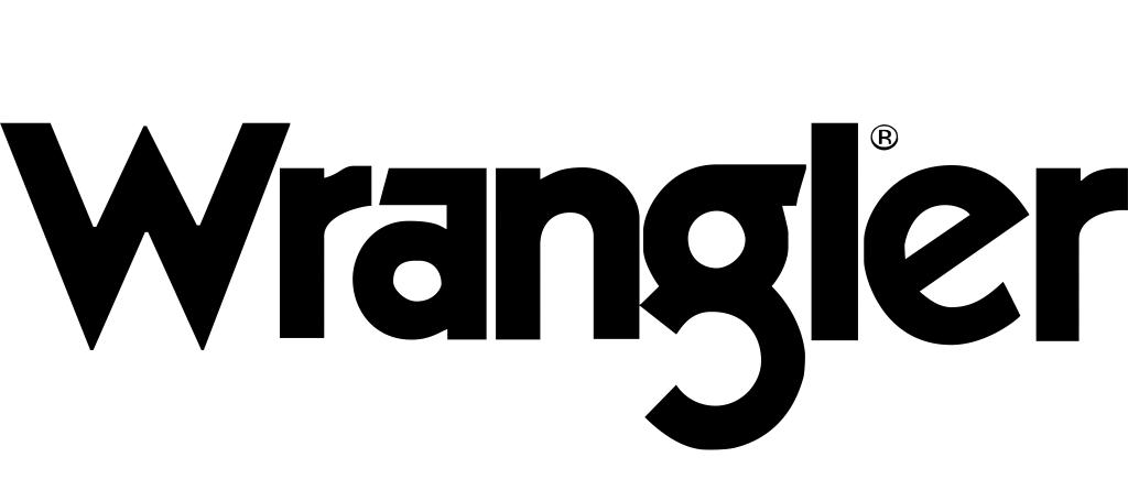 Wrangler logo, white, .png