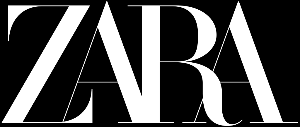 Zara logo – inverter, black and white ,bw