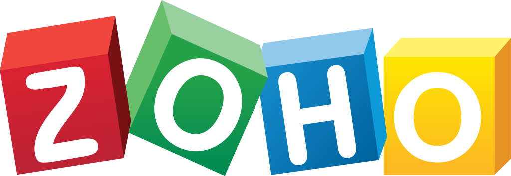 Zoho logo, emblem, white, .png